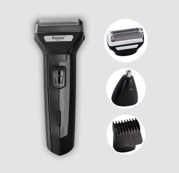 Kemei 3 in 1 beard nose ear trimmer cordless for men Pakistan Raza Gadgets